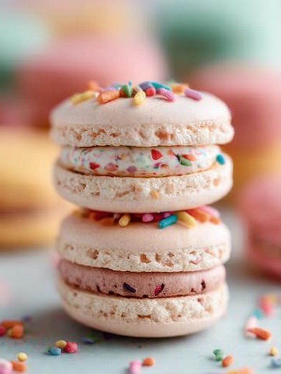 Birthday Cake Macarons image 2