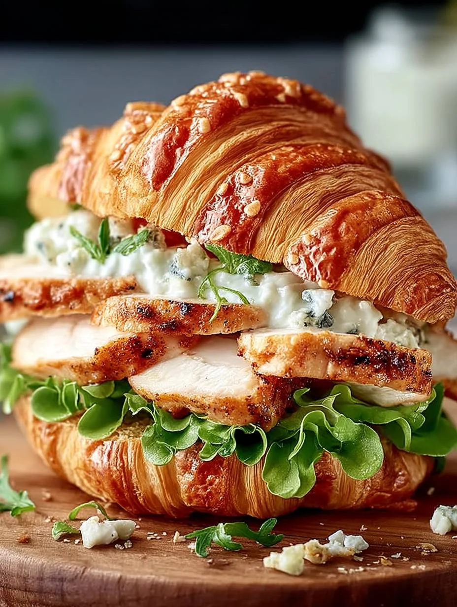 Chicken Caesar Croissant Sandwich image 2
