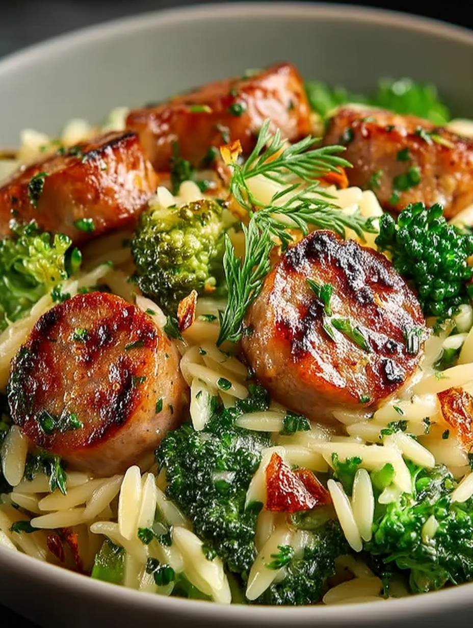 Chicken Sausage and Broccoli Orzo – Quick, Healthy & Flavorful image 2