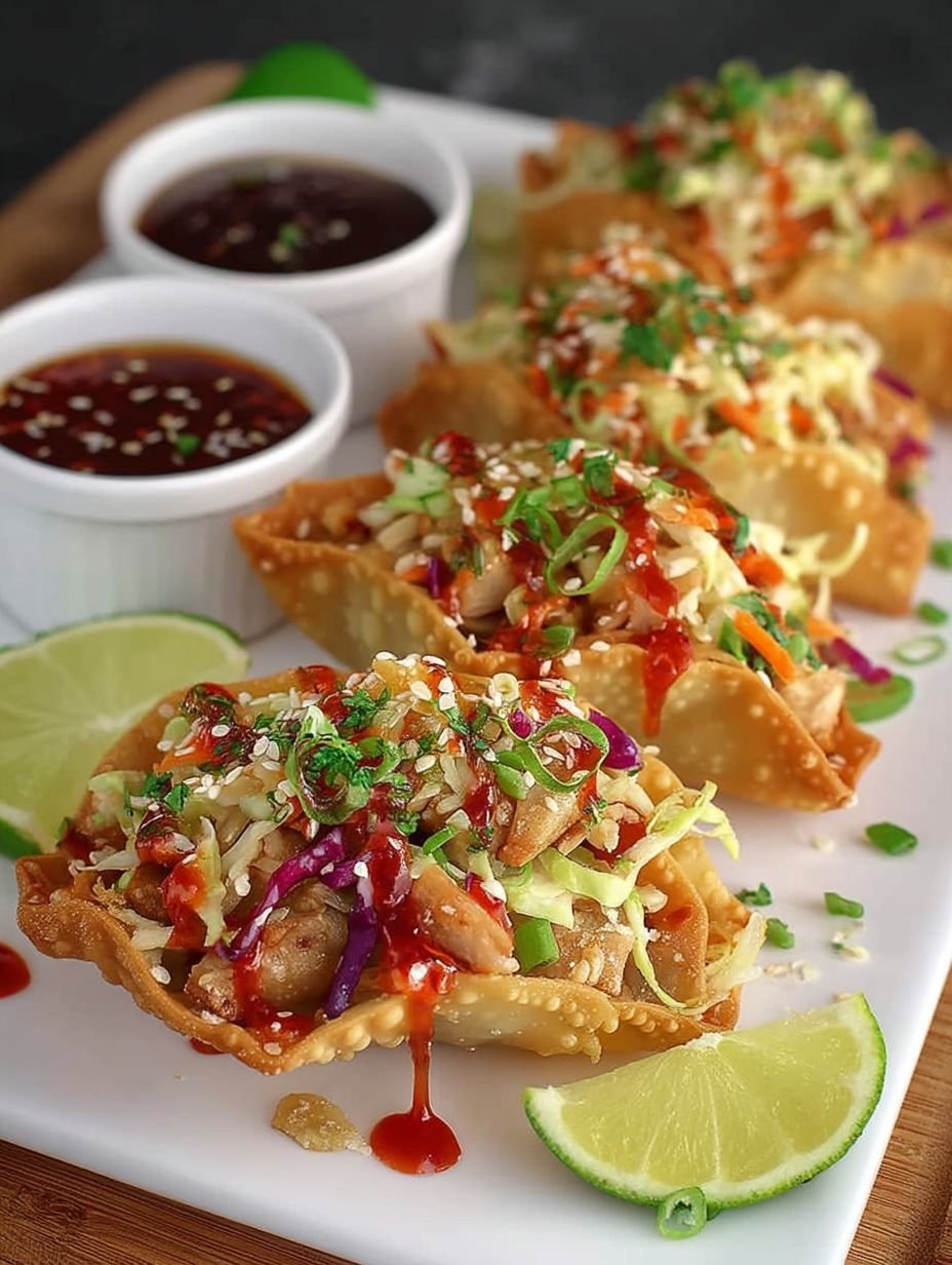 Chicken Wonton Tacos image 2