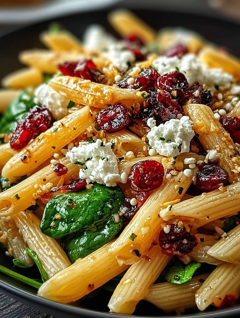 Feta & Cranberry Penne Salad with Orange Vinaigrette image 2