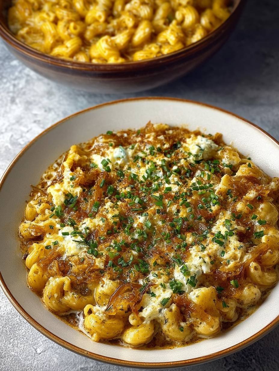 French Onion Pasta Bowl Soup image 2