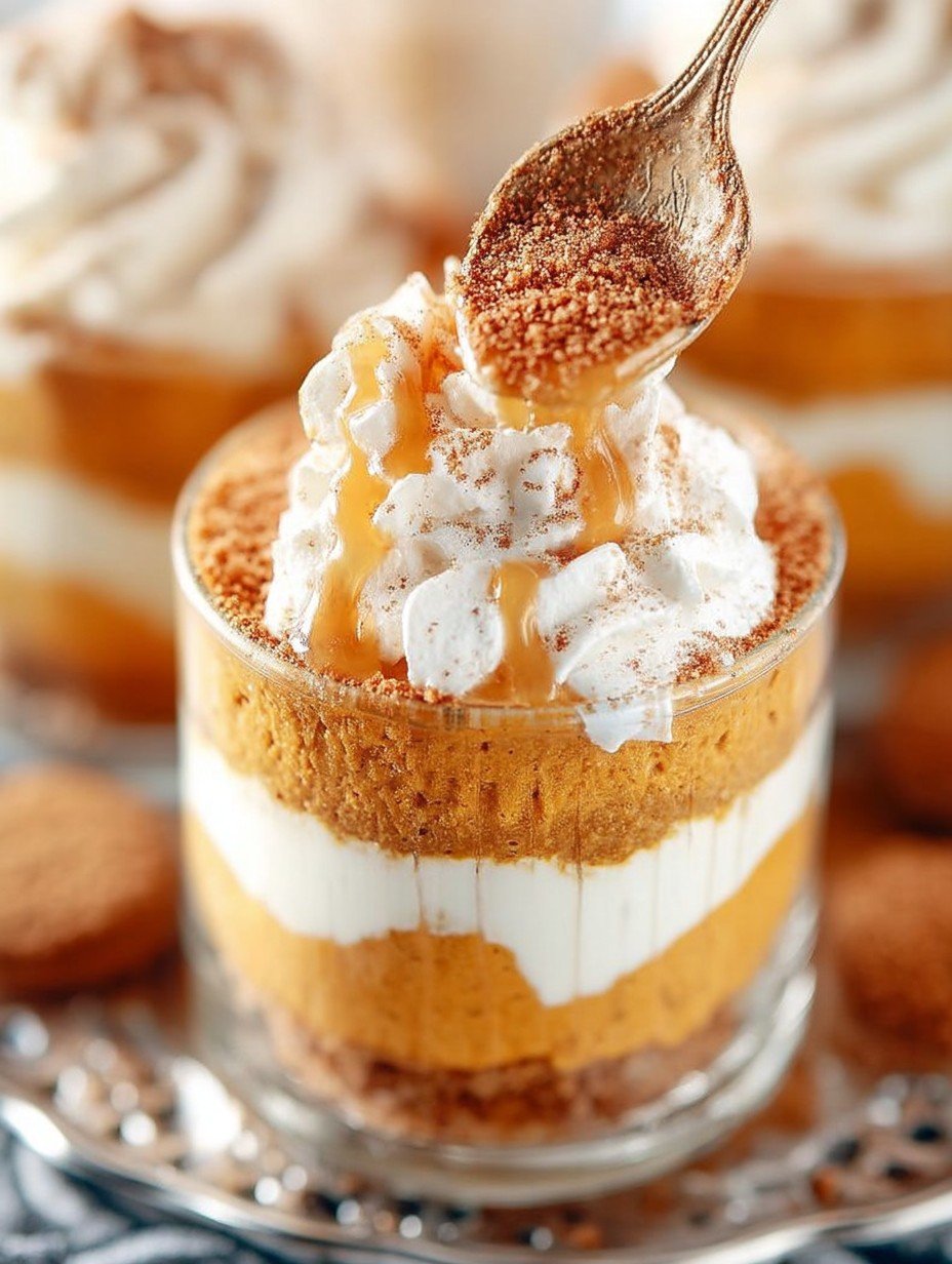 No Bake Pumpkin Pies in a Jar image 2