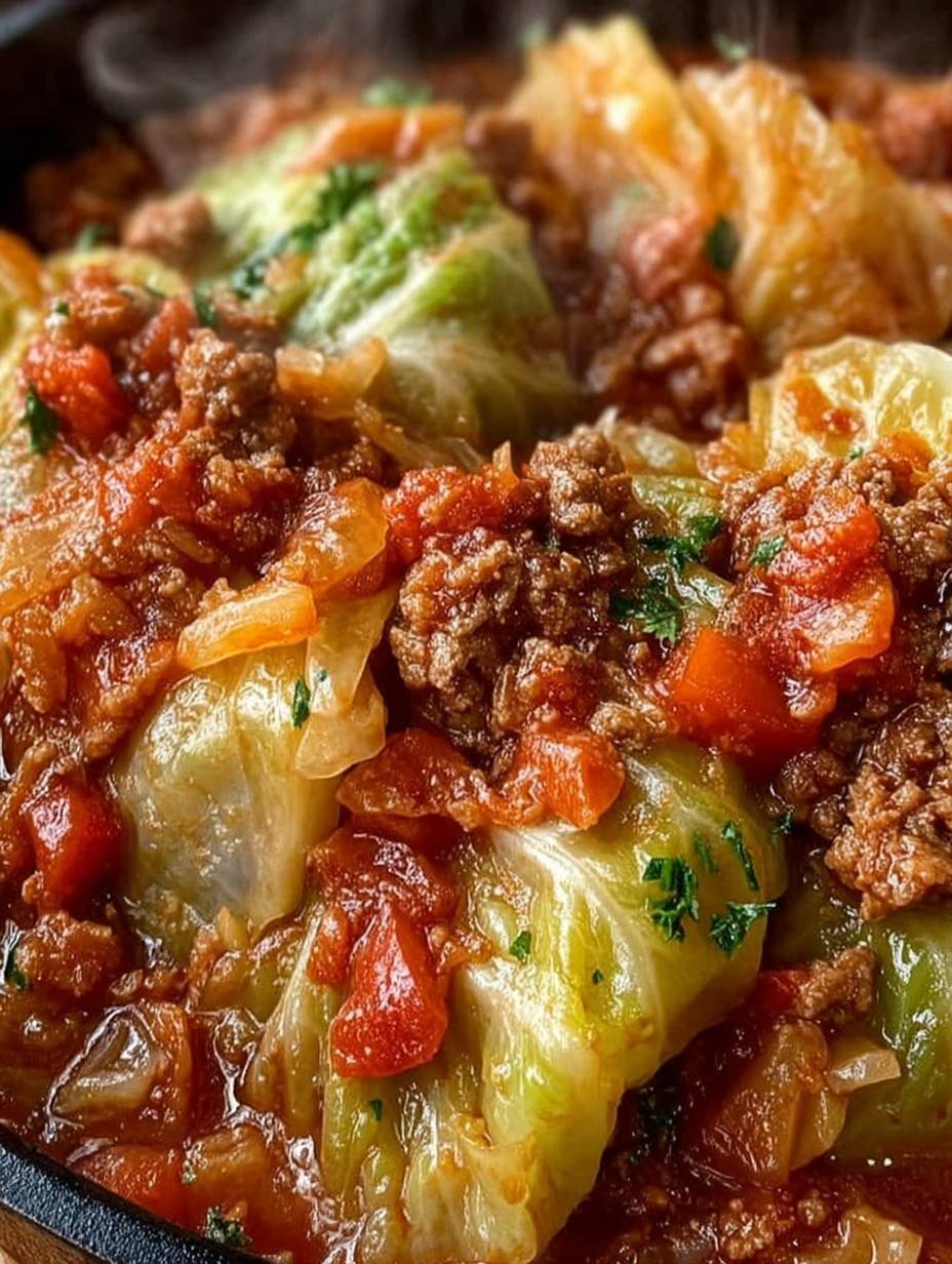 Slow Cooker Unstuffed Cabbage Rolls image 2