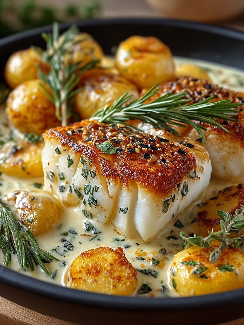 Cod & Potatoes in Rosemary Cream Sauce image 2