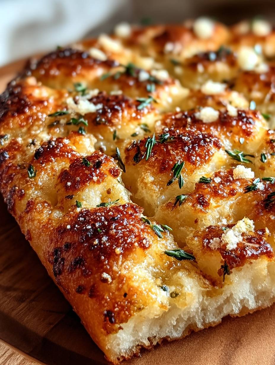 Crispy and Cheesy Garlic Parmesan Focaccia Bread You’ll Love image 2