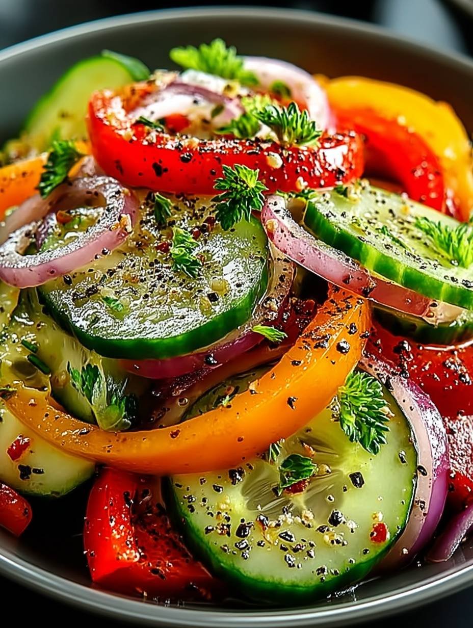 Cucumber Sweet Pepper Salad image 2