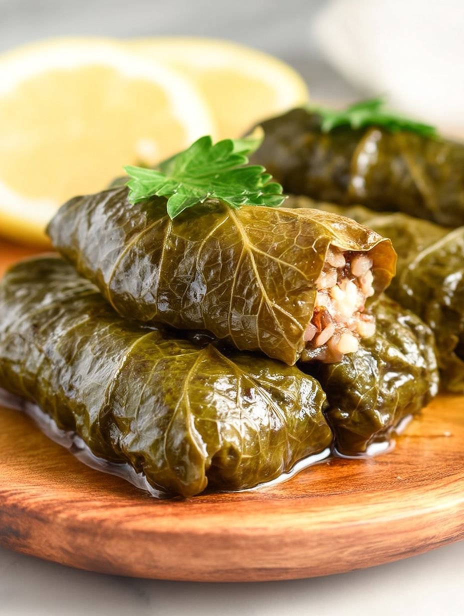 Dolmades (Greek Stuffed Grape Leaves) image 2