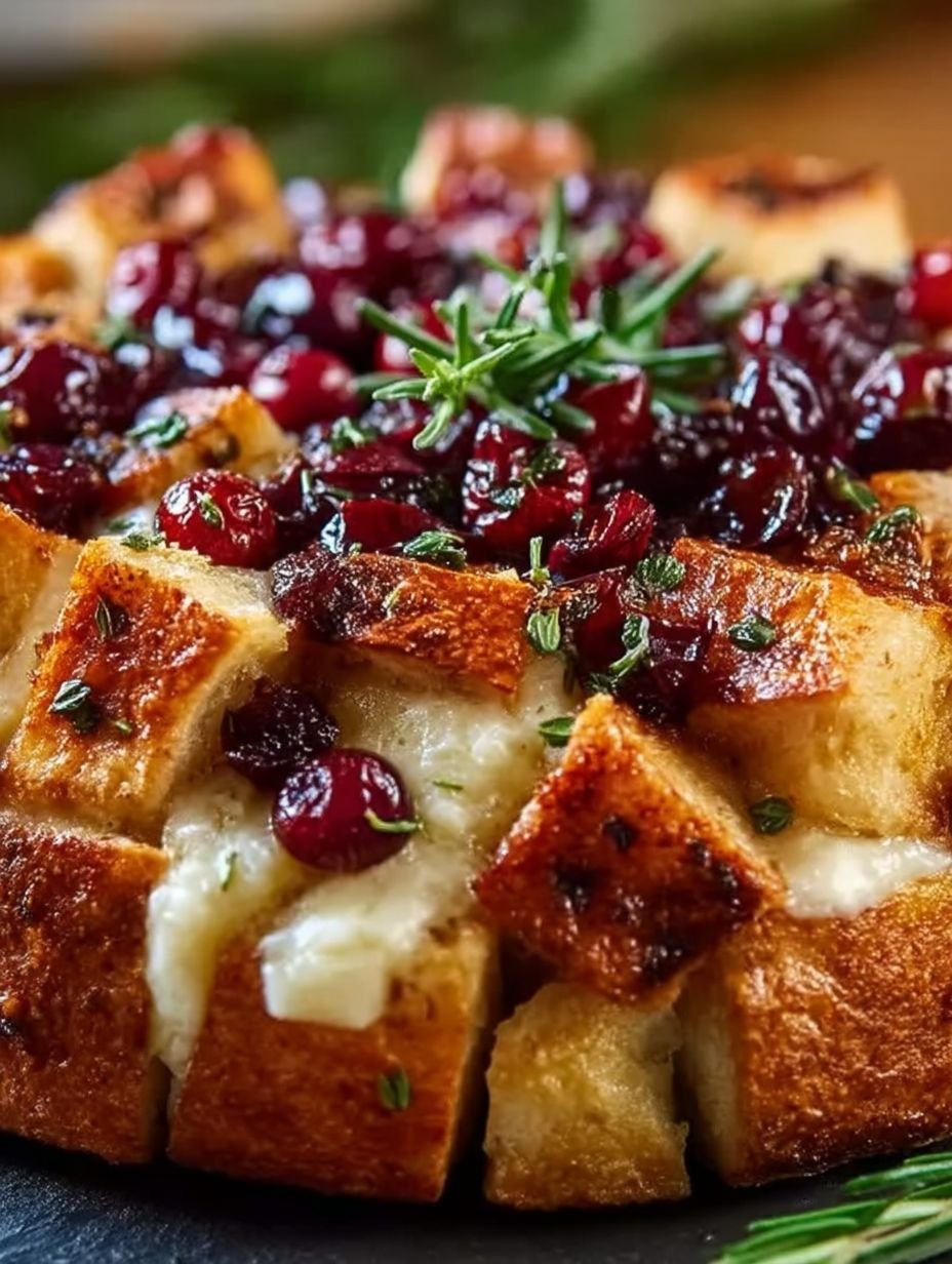 Pull-Apart Sourdough Brie and Cranberry Bread image 2