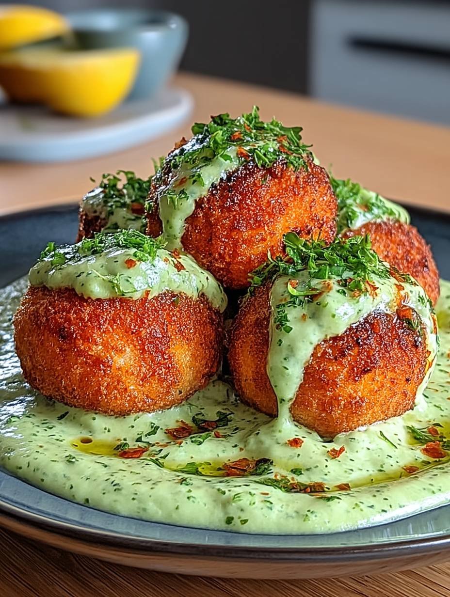 SALMON BALLS RECIPE WITH AVOCADO SAUCE image 2
