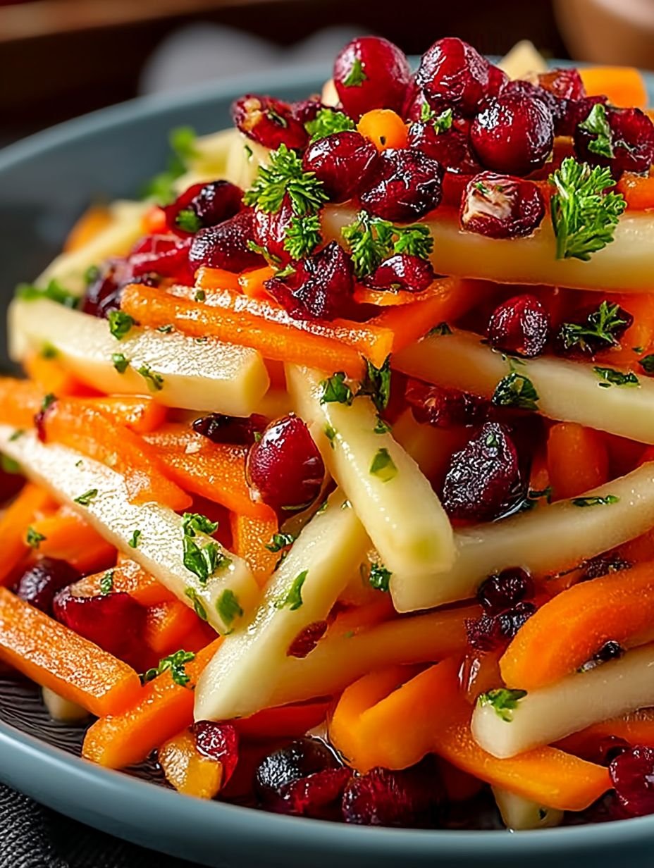 Vibrant Apple Cranberry Carrot Salad for Healthy Living image 2